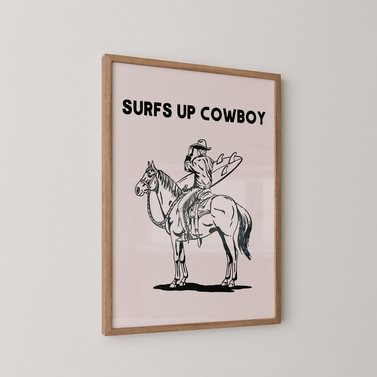 Surfs Up Cowboy Print