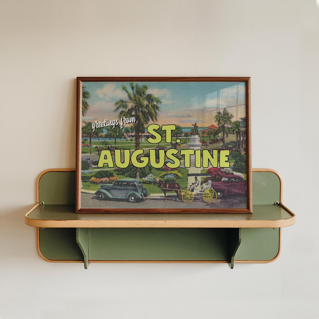 Greetings from St. Augustine Florida Art Print