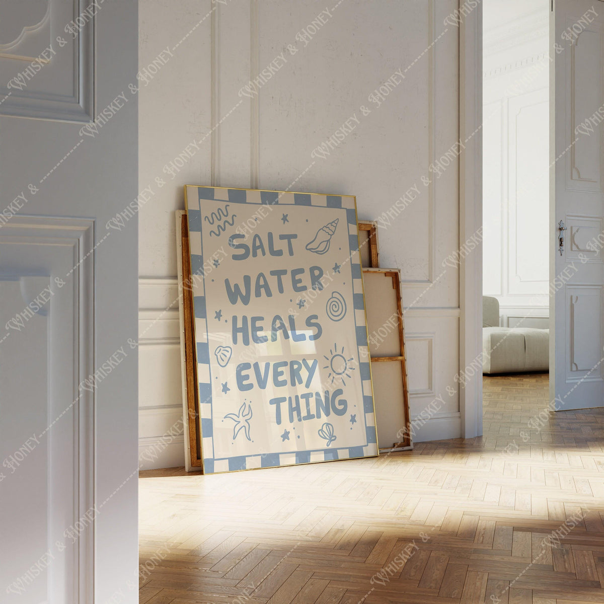 Salt Water Heals Everything Print