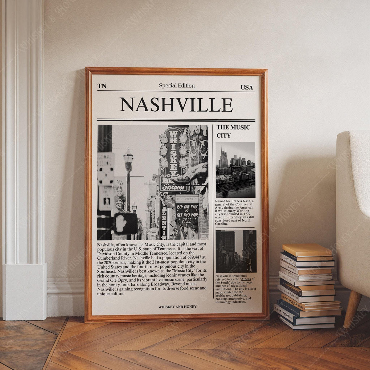 Nashville TN Newspaper Print