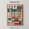Bar Cart Matchbook Collage Art Print