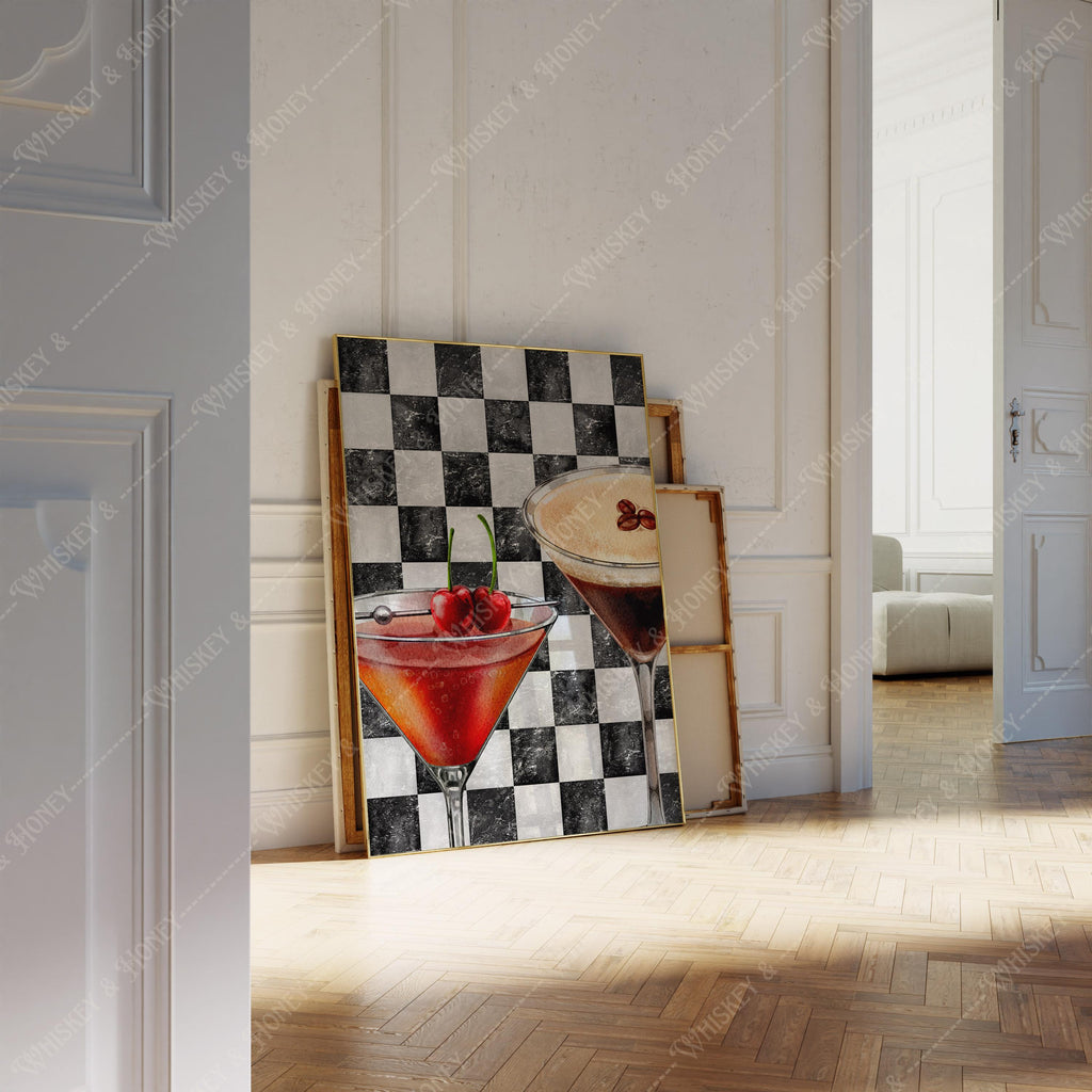 Espresso & Classic Martini Print