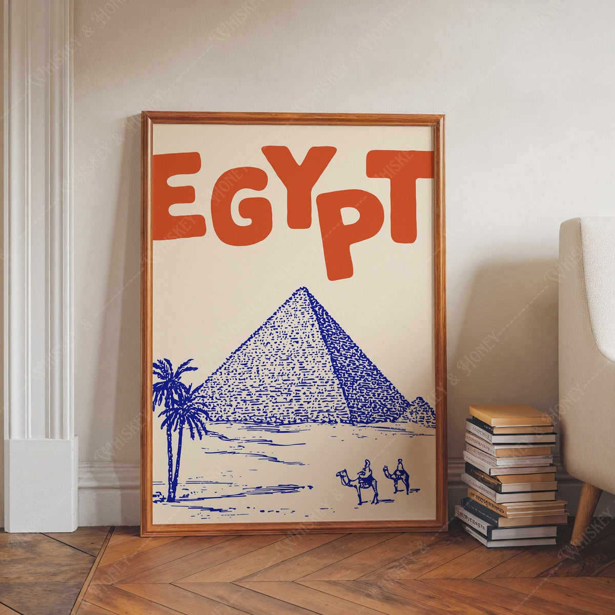 Egypt Pyramids Travel Print