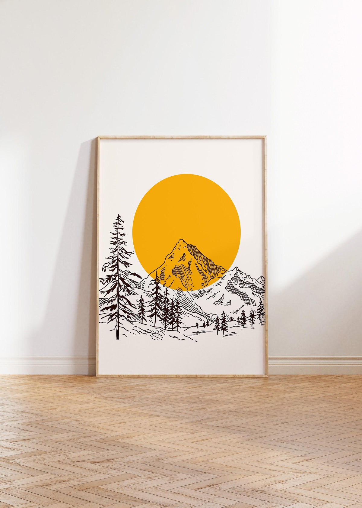 Sunset Mountain Print