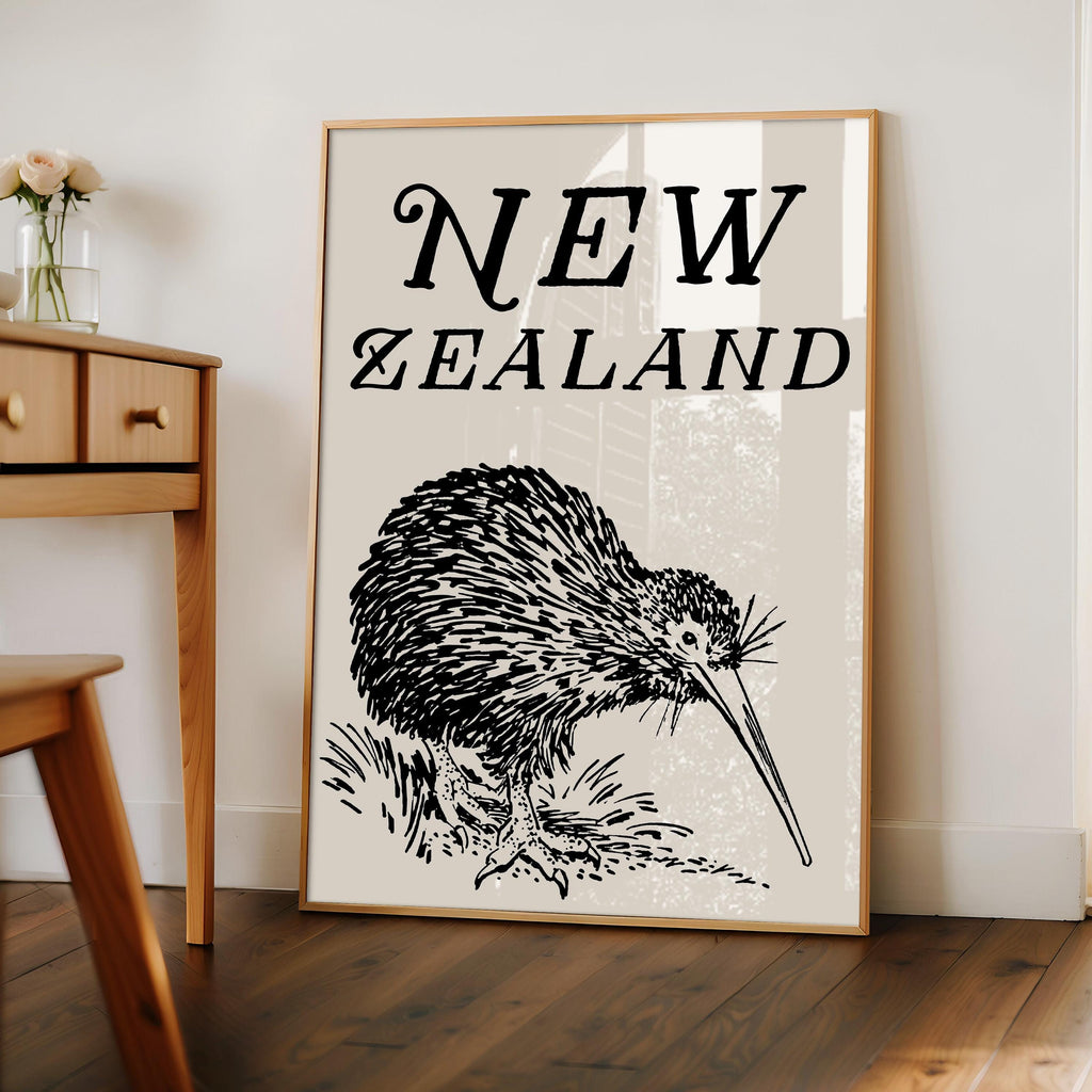 New Zealand Kiwi Print