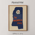 Mississippi Magnolia State Travel Print