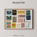 Austin TX Horizontal Matchbook Art Print