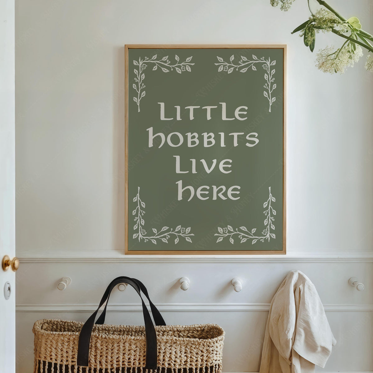 Little Hobbits Live Here LOTR Print