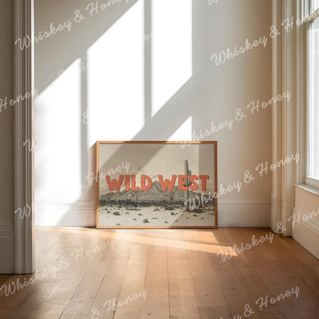 Vintage Wild West Print