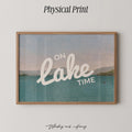 Vintage On Lake Time Print