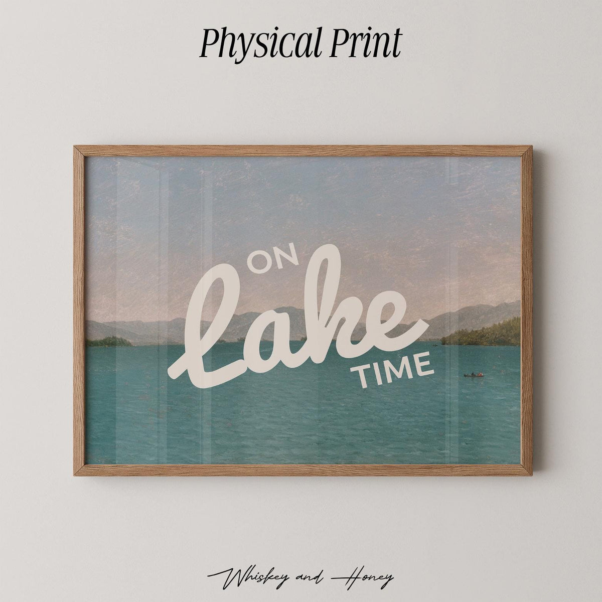 Vintage On Lake Time Print