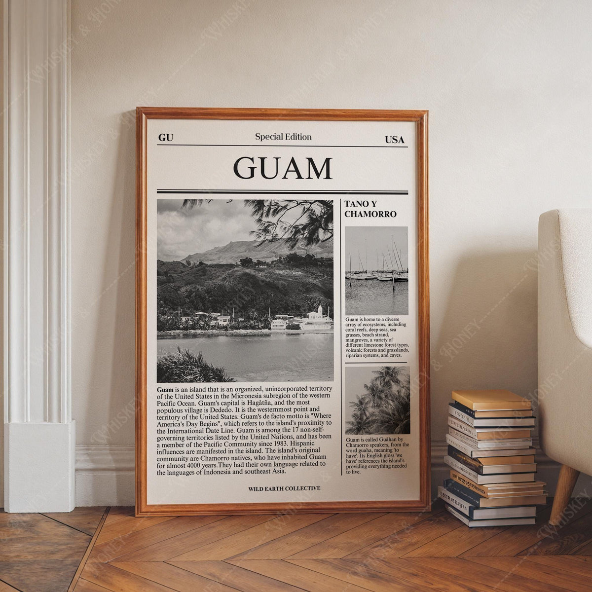 Guam Newspaper Travel Print