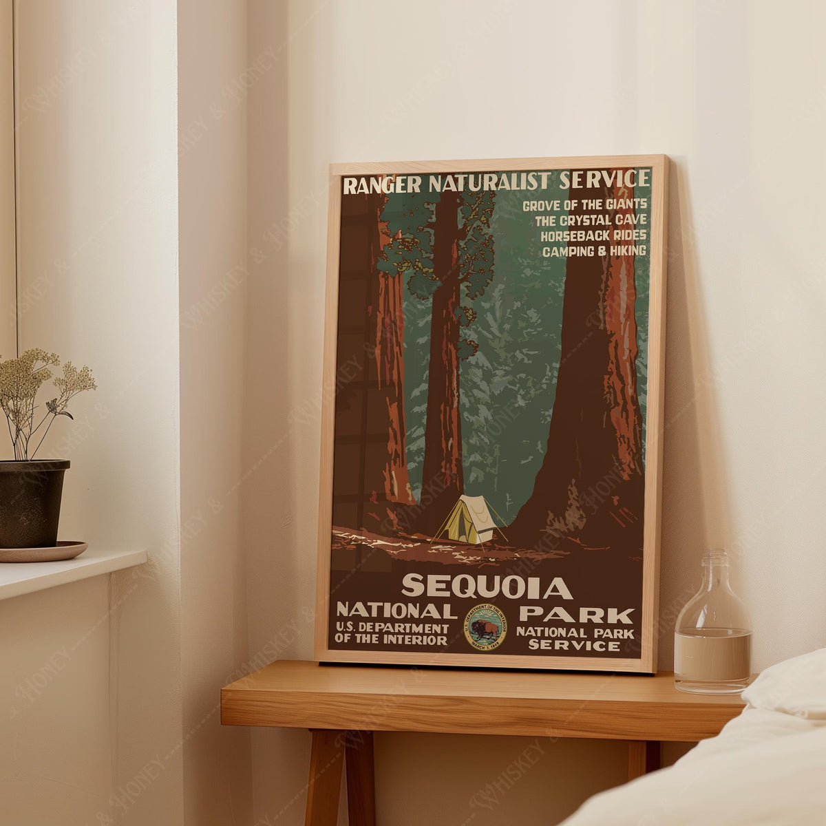 Vintage Sequoia National Park Print