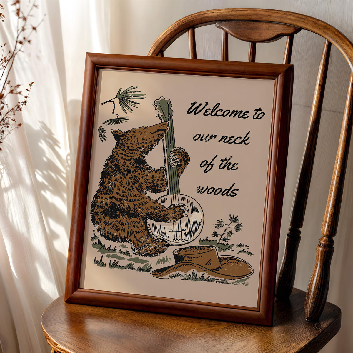 Welcome To Our Neck Of The Woods Print