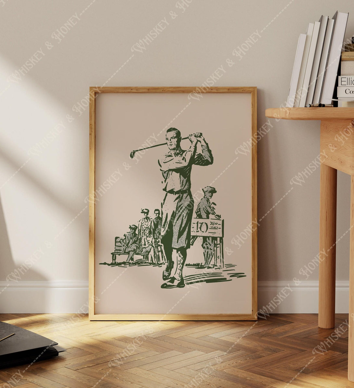 Vintage Golfer Print