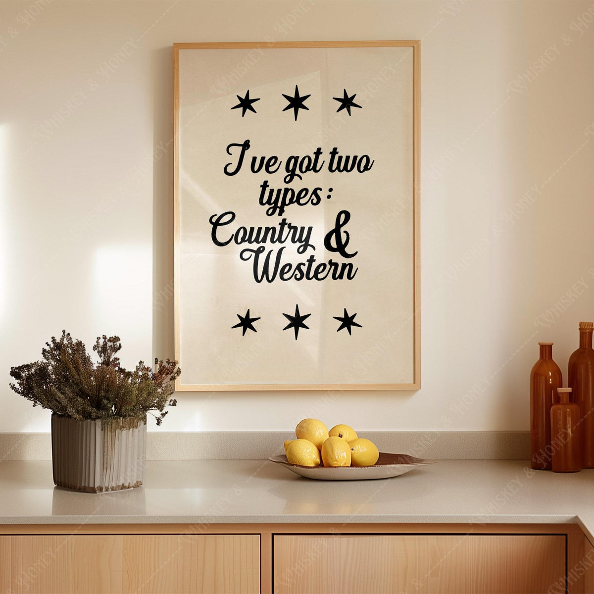 I've Got Two Types Country and Western Print