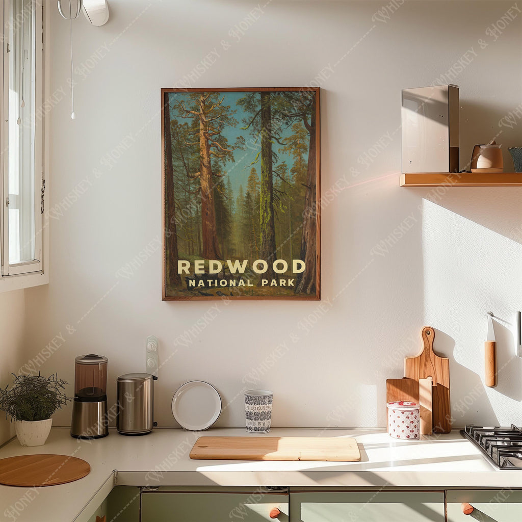 Vintage Redwood National Park Print