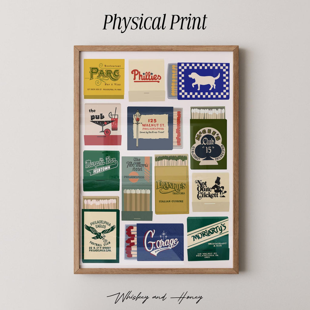 Philadelphia Matchbook Art Print