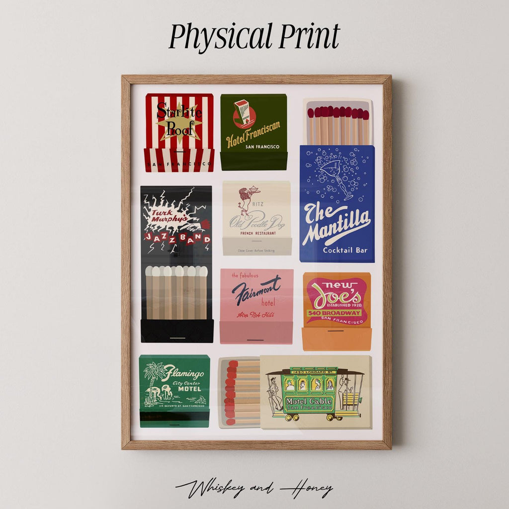 San Francisco Matchbook Art Print