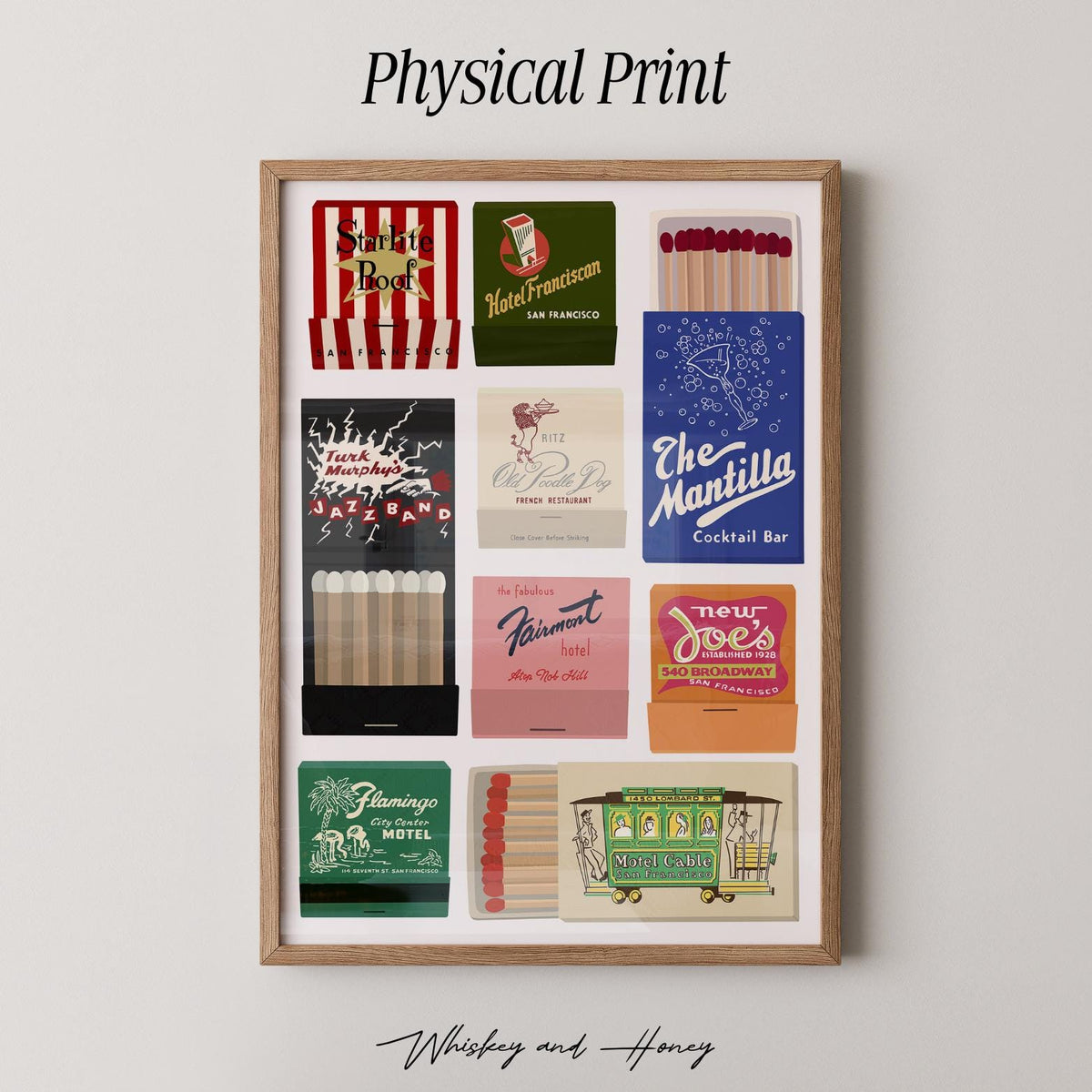 San Francisco Matchbook Art Print