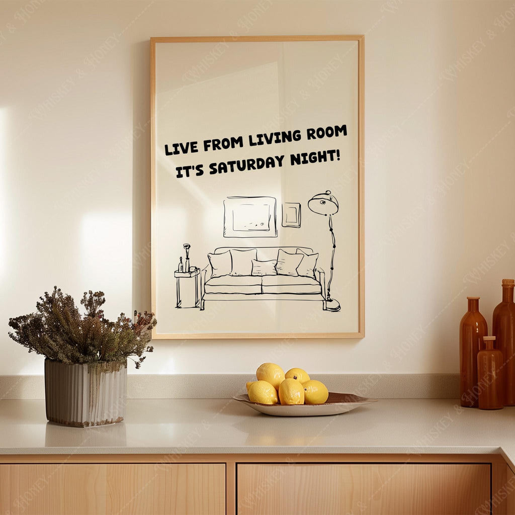 Saturday Night Living Room Print