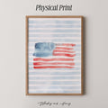 Watercolor American Flag Print