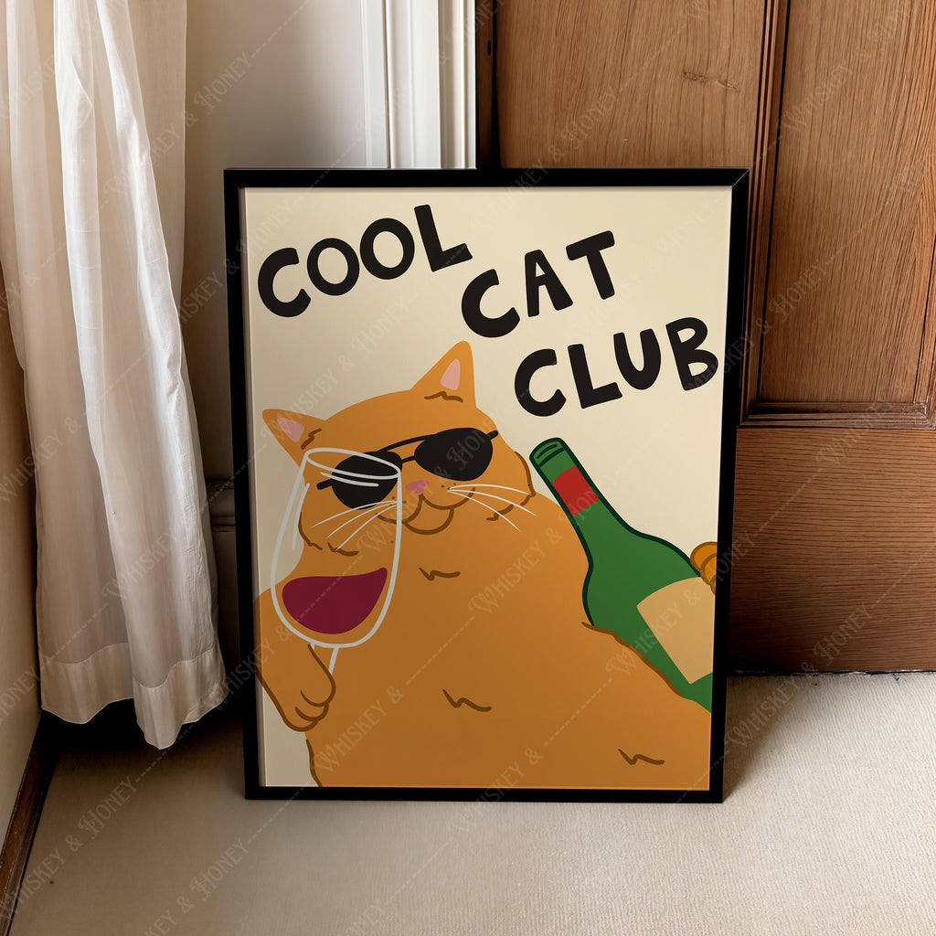 Cool Cat Club Print