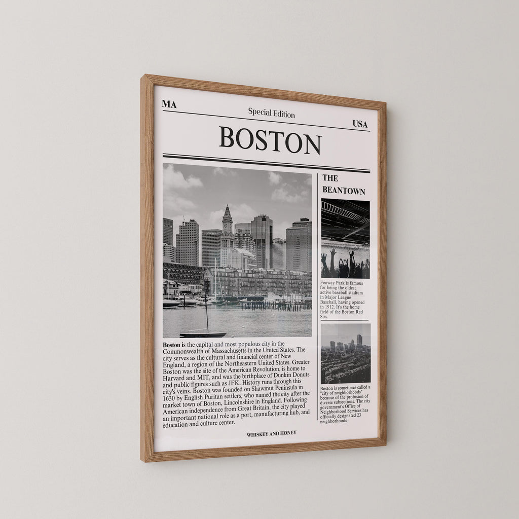 Boston Newspaper Print