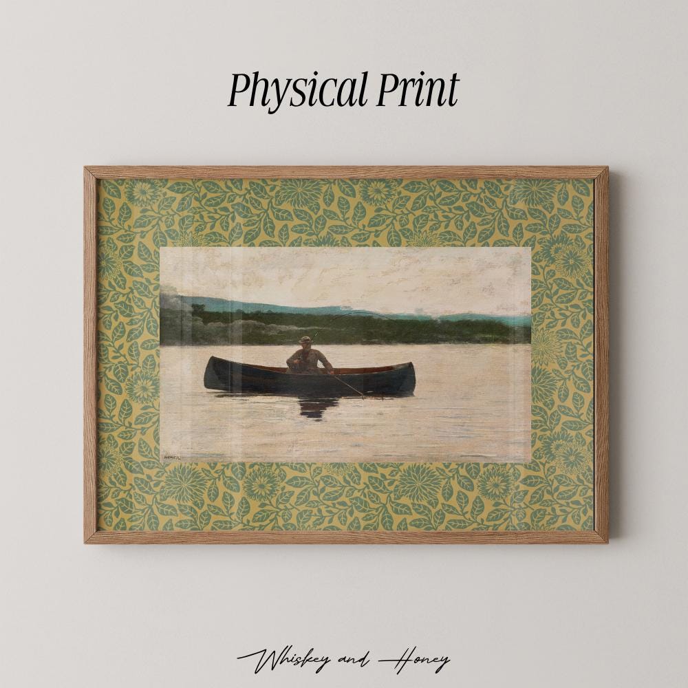 Vintage Fisherman Print