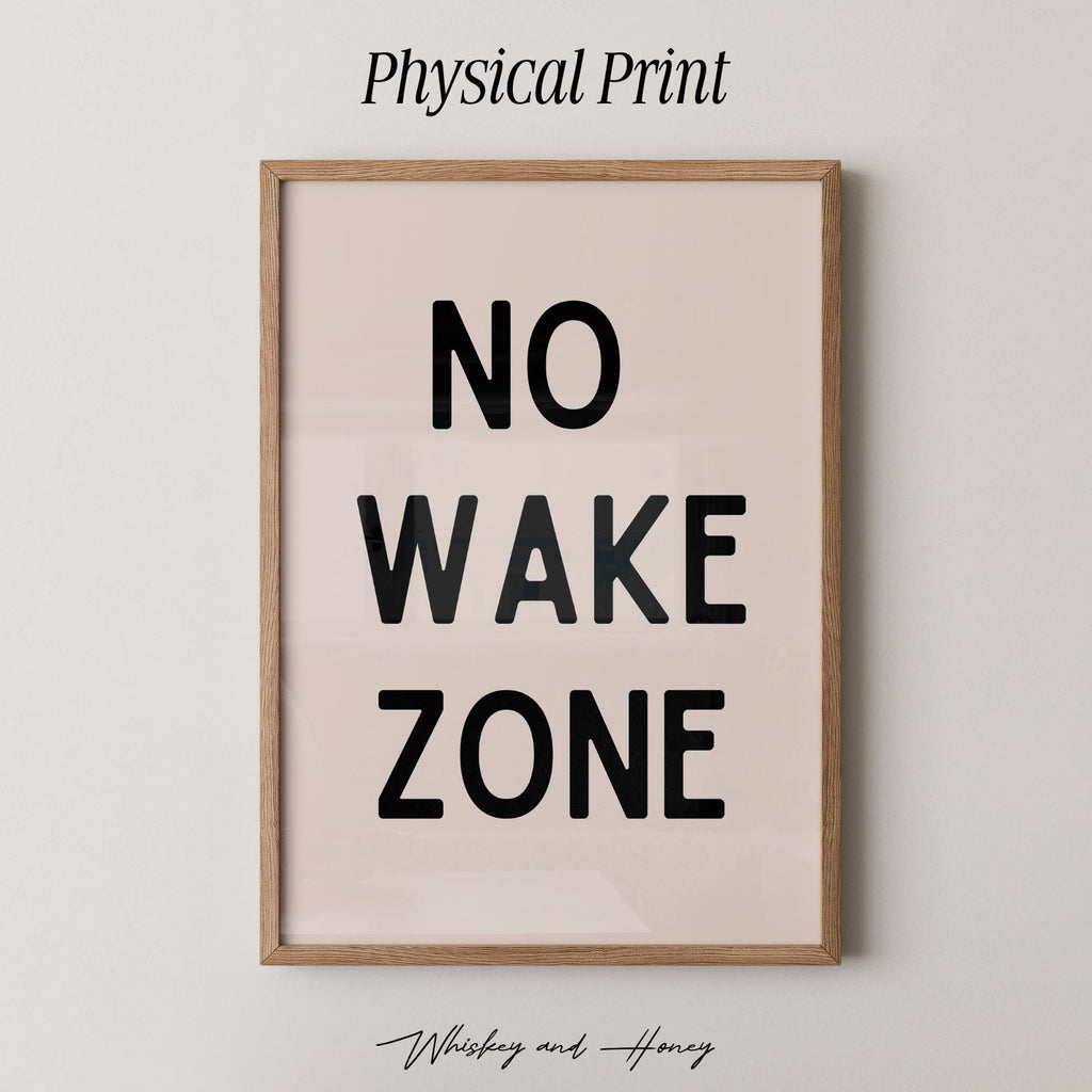 No Wake Zone Print