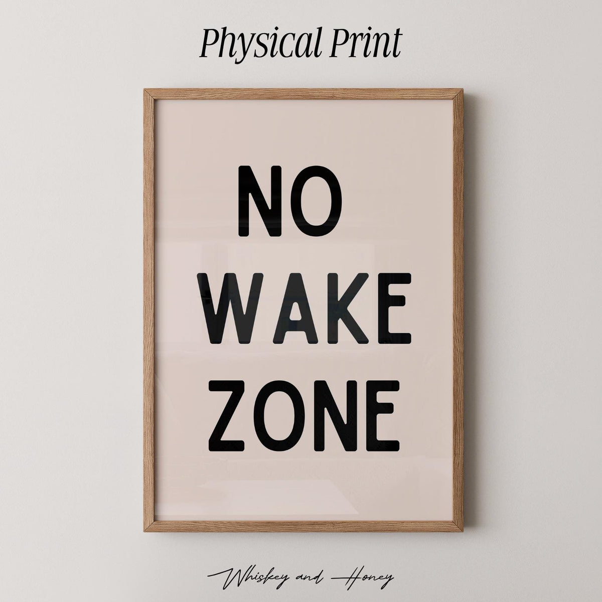 No Wake Zone Print