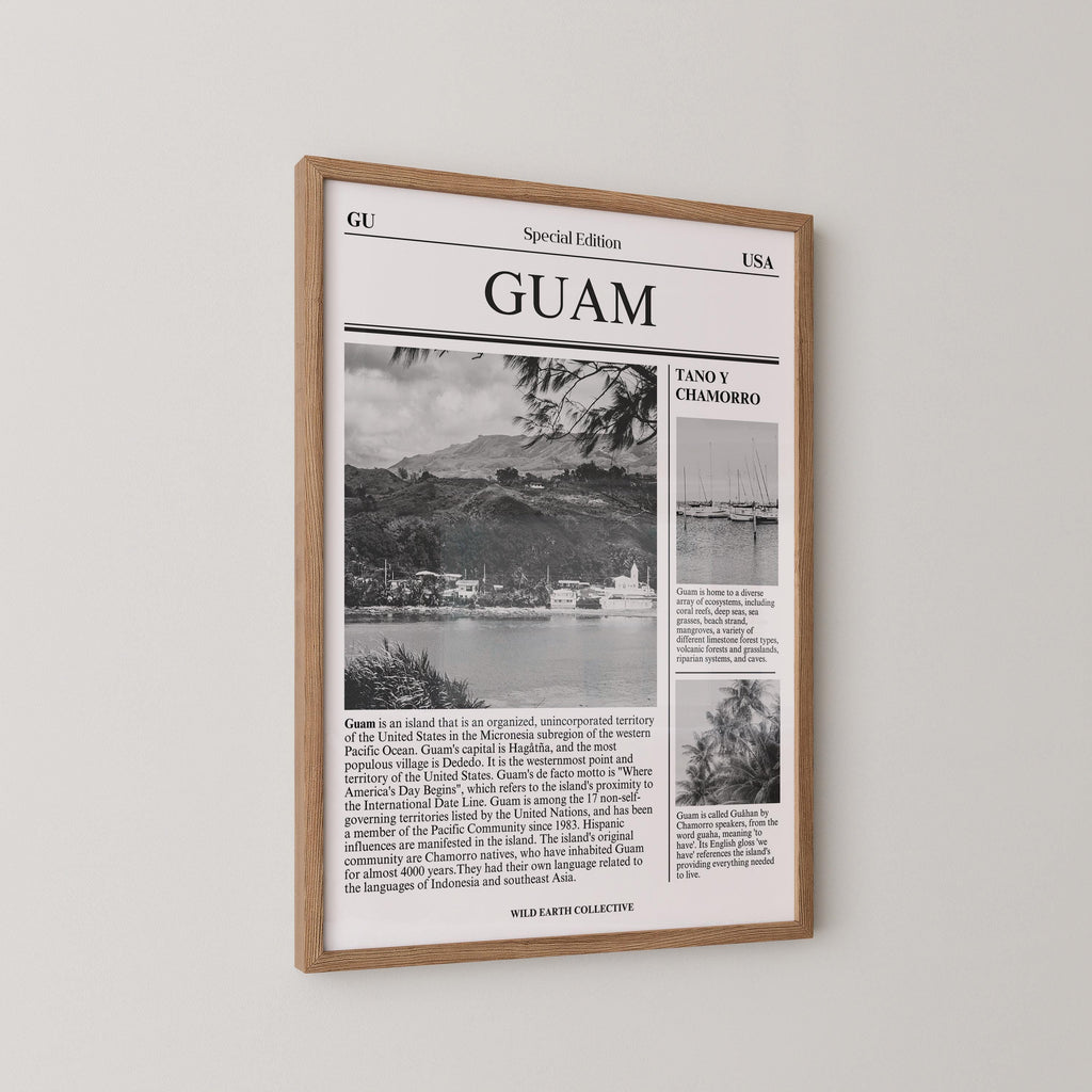 Guam Newspaper Travel Print