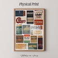 Vintage Chicago Matchbook Print