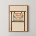 Colorful Colorado Road Sign Print