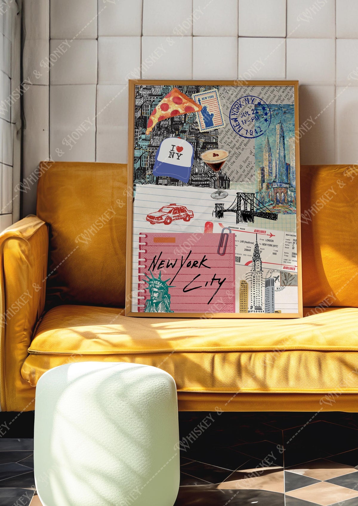 New York City Collage Print