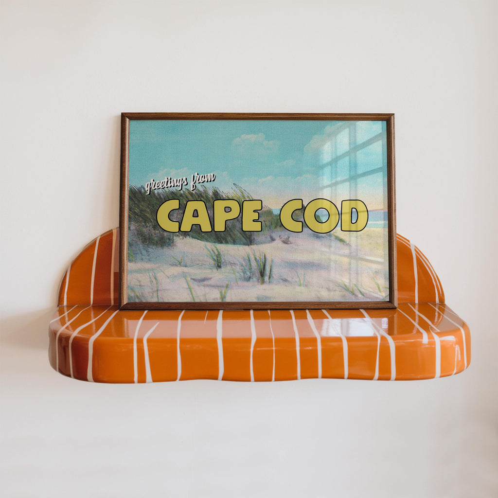 Vintage Greetings From Cape Cod Postcard Print