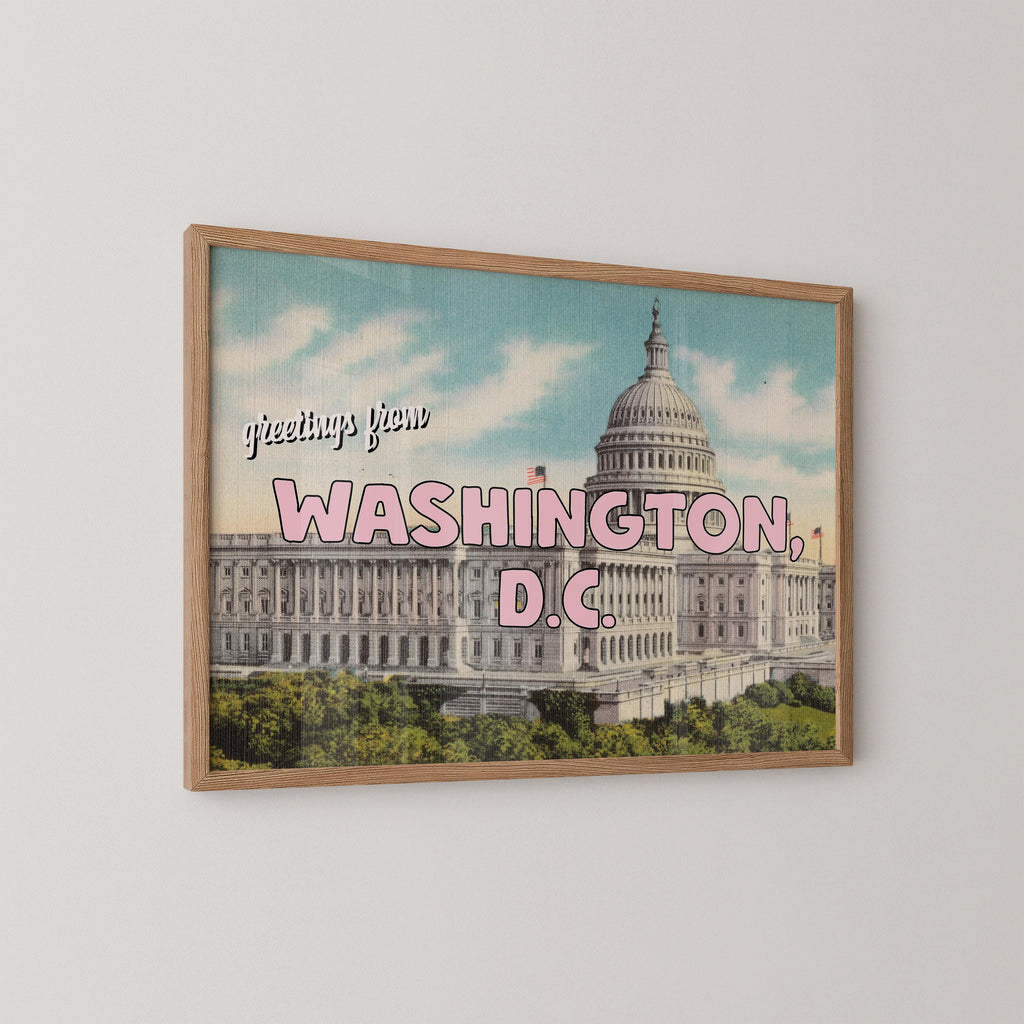 Greetings from Washington D.C. Postcard Print
