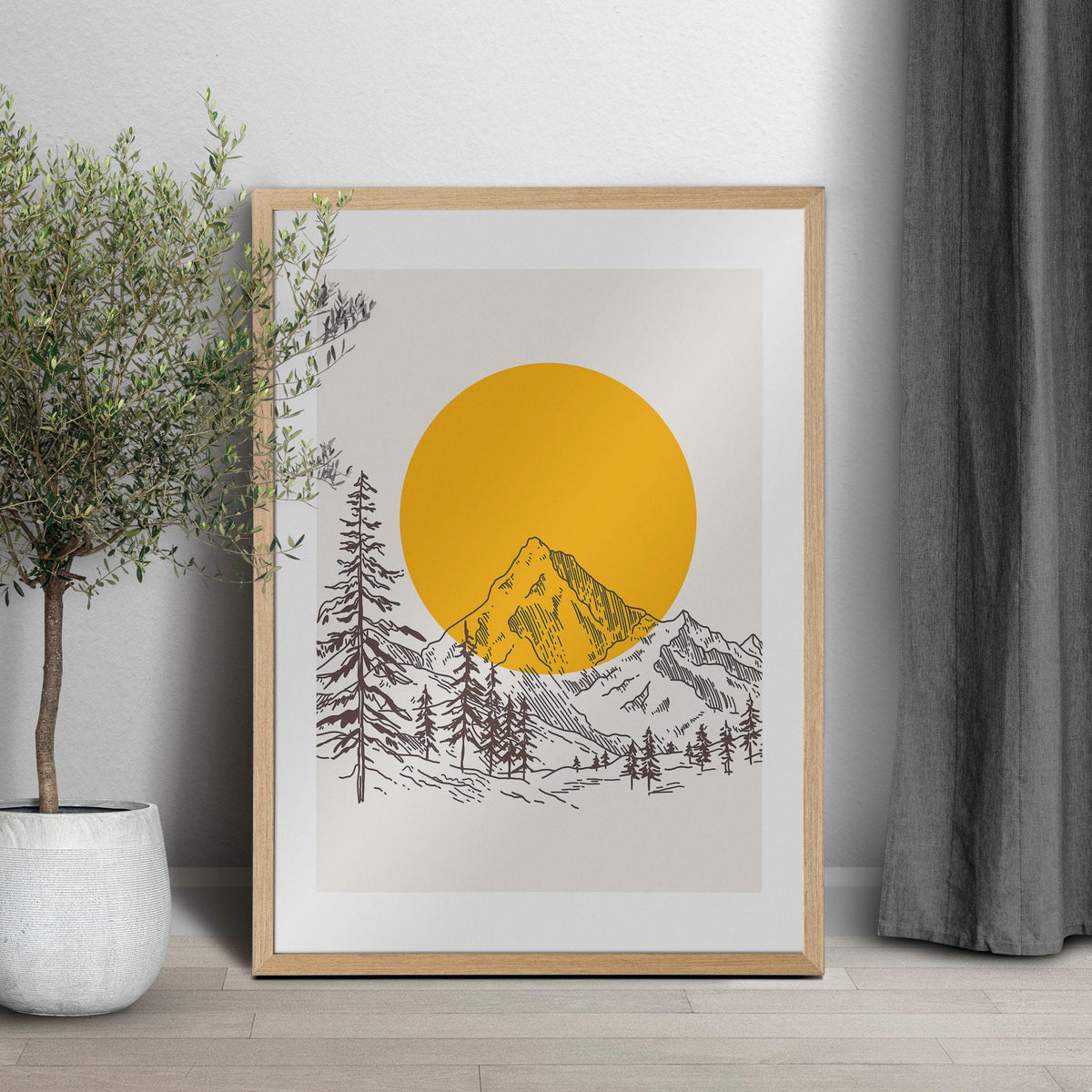 Sunset Mountain Print