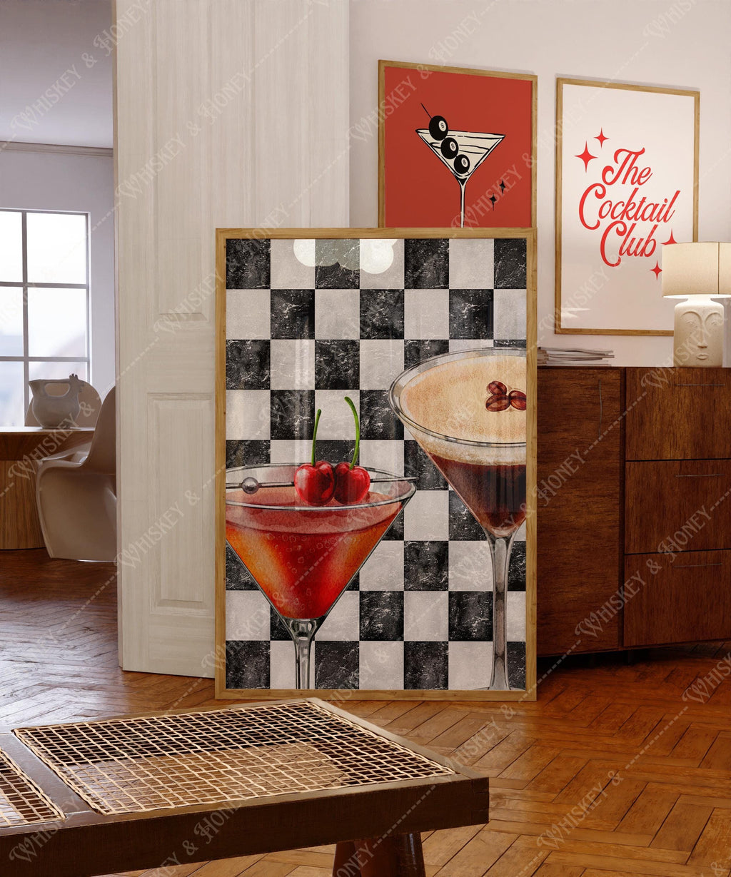 Espresso & Classic Martini Print