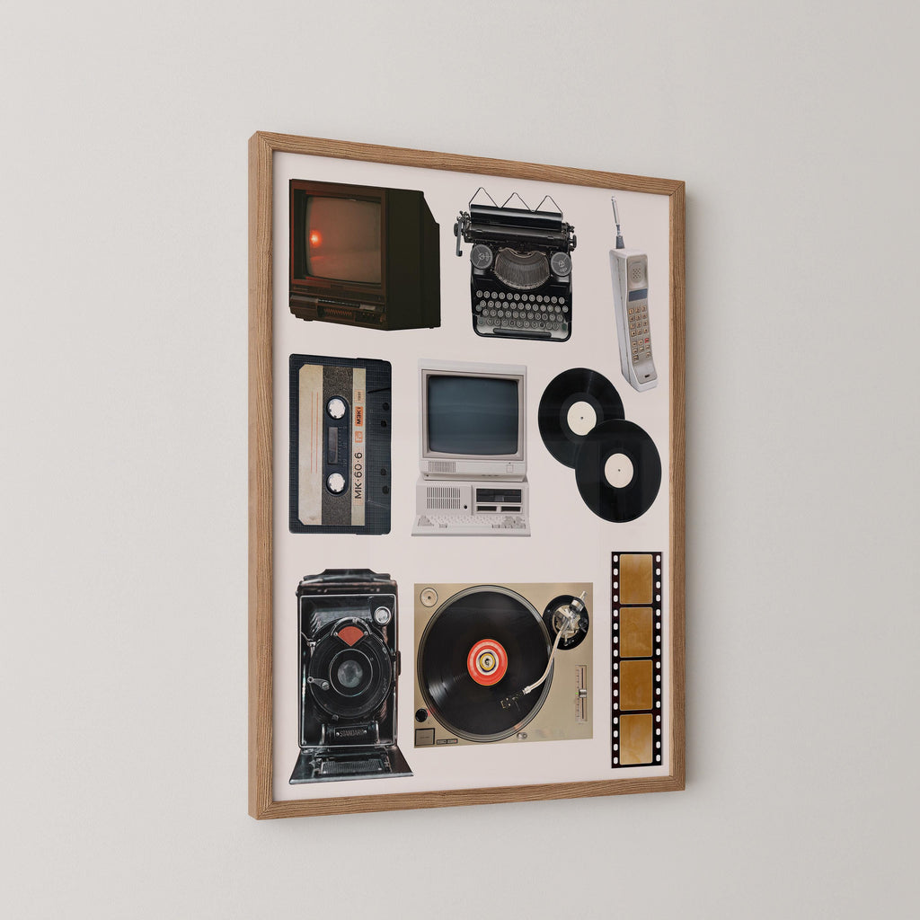 Back In Time Collage Print