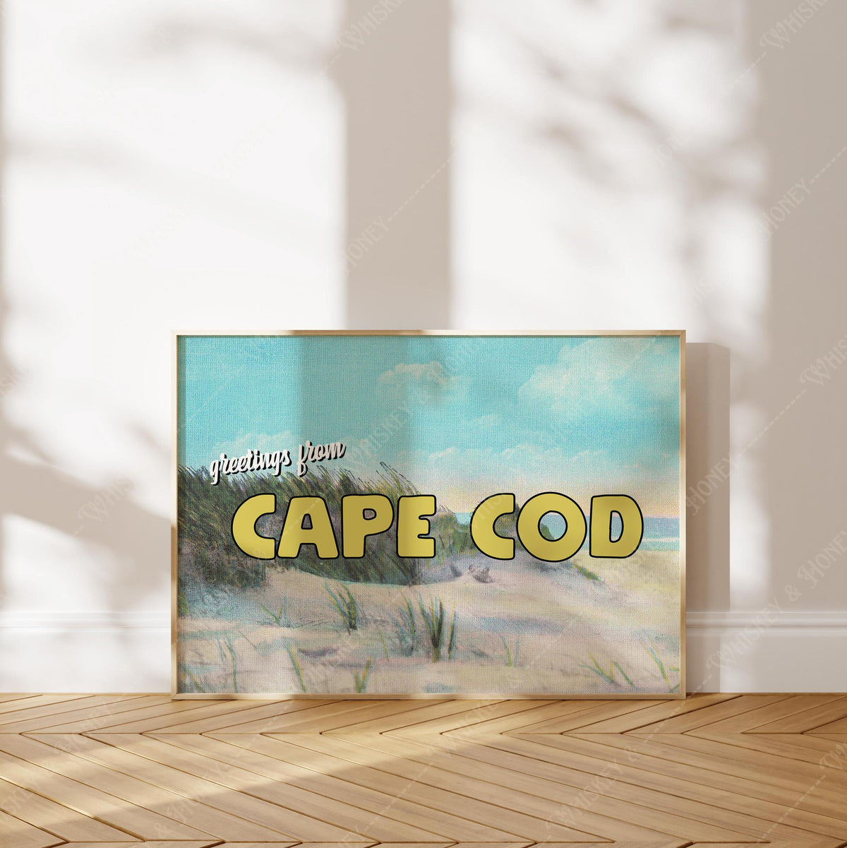 Vintage Greetings From Cape Cod Postcard Print