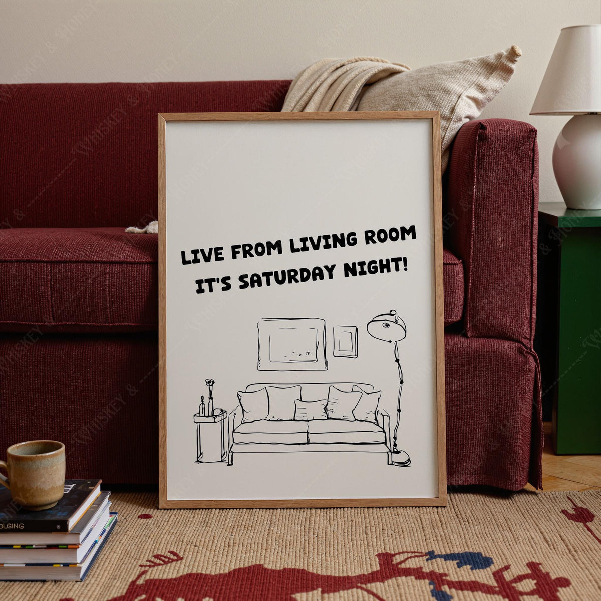Saturday Night Living Room Print