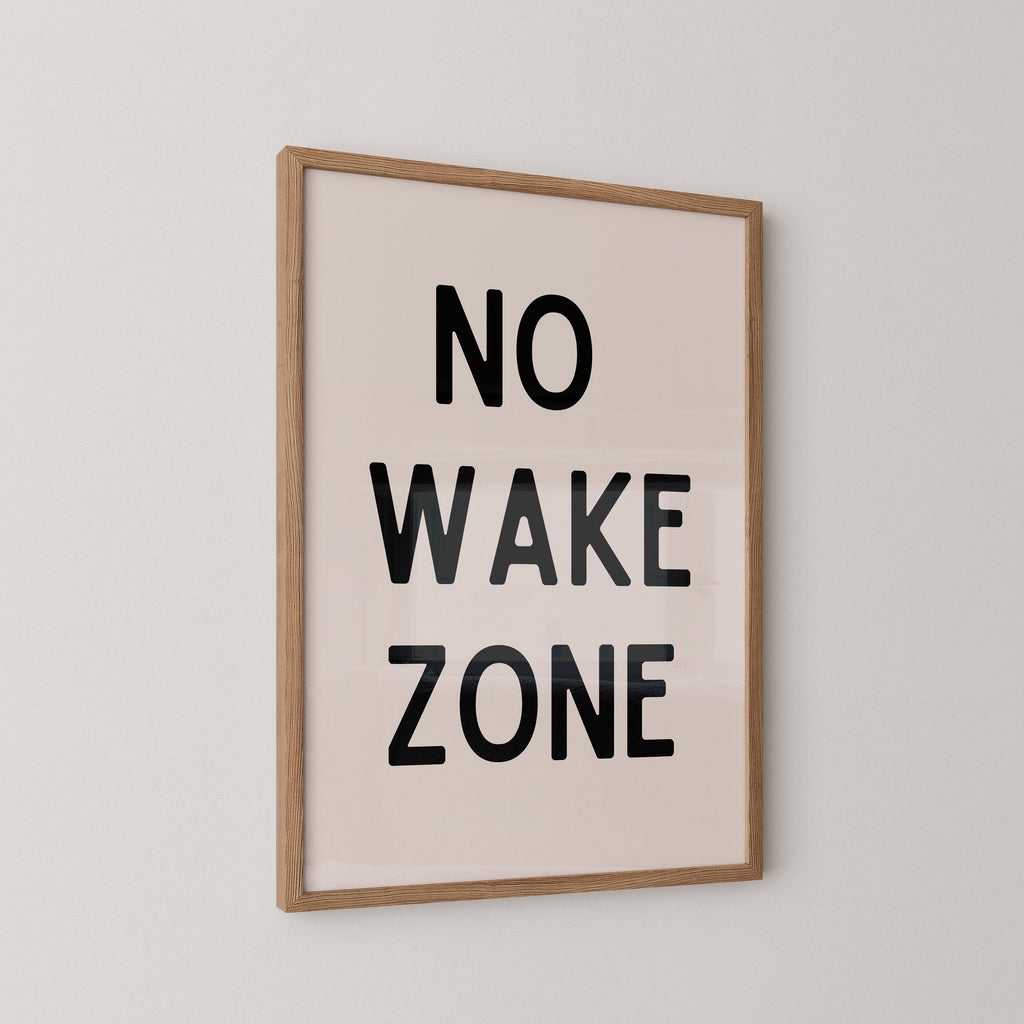 No Wake Zone Print