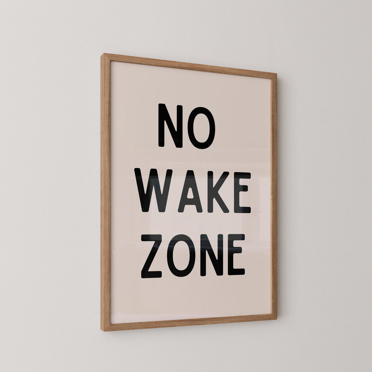 No Wake Zone Print
