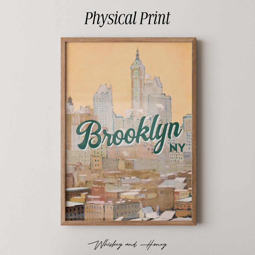 Vintage Brooklyn NY Print