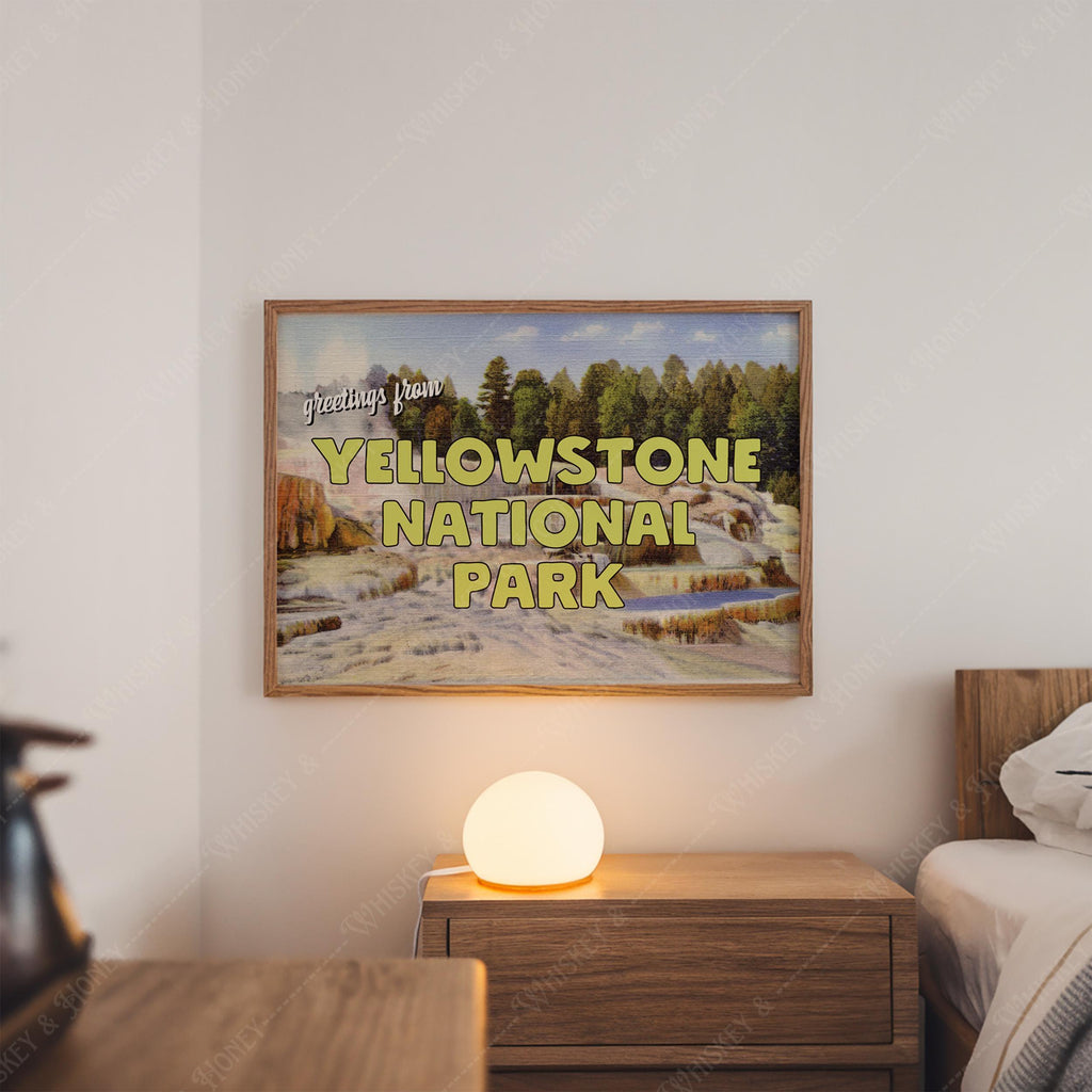 Greetings from Yellowstone National Park Print
