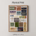 Vintage NYC Matchbook Collage Print
