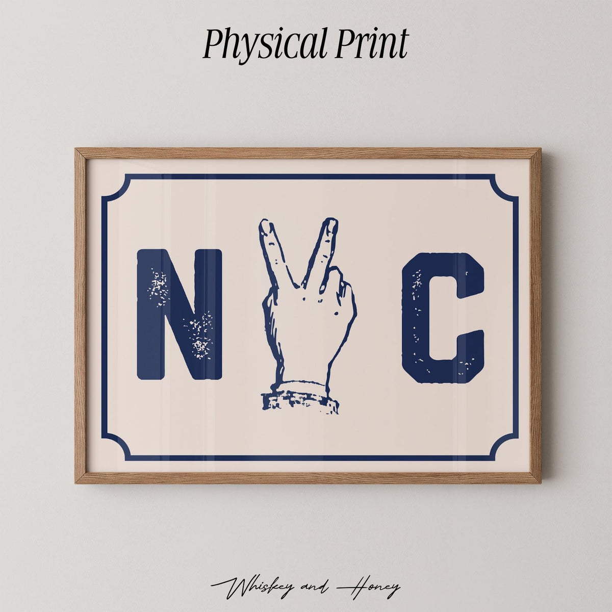 NYC Peace Sign Print