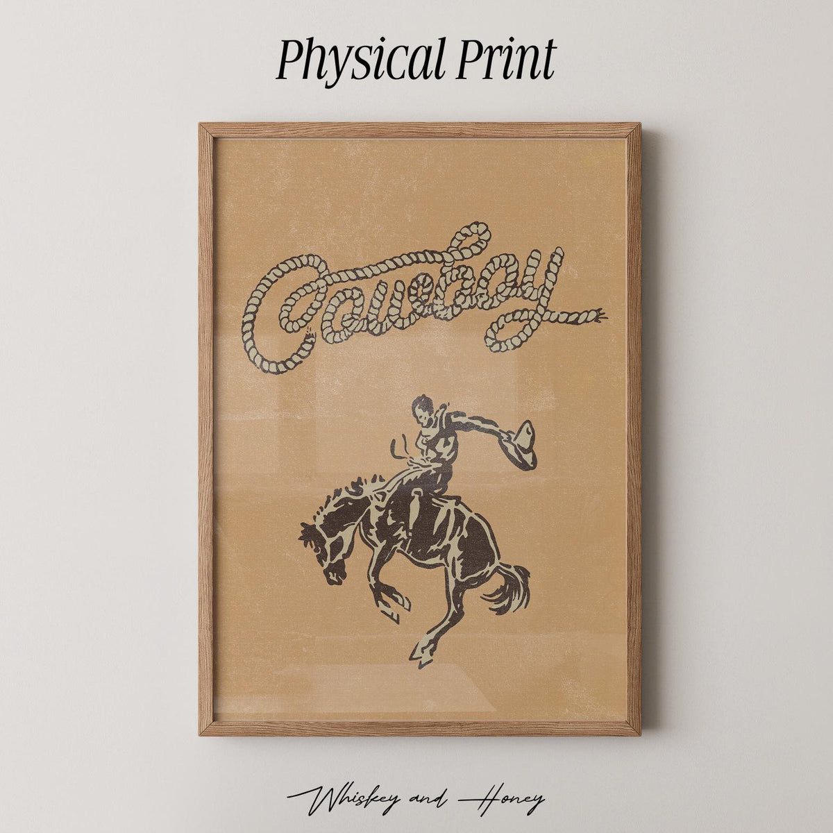 Vintage Cowboy Rodeo Print