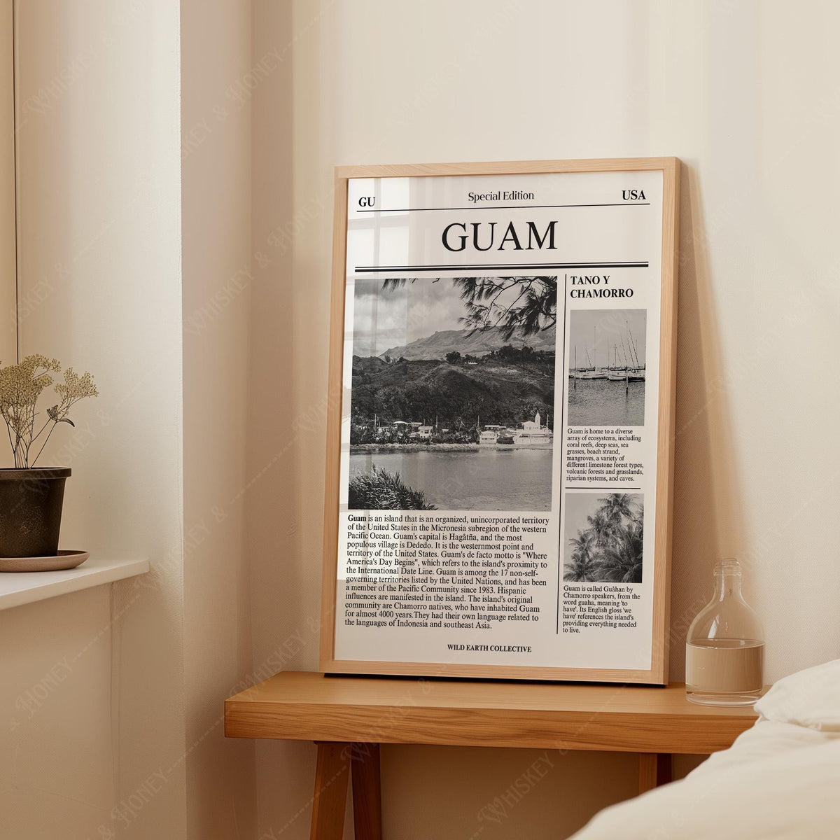 Guam Newspaper Travel Print